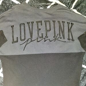 PINK Victoria's Secret Black  Crew Neck